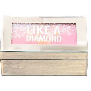 Heaton & Parke "Like A Diamond" Glass m Jewlery Box‎
